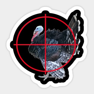 Turkey Jive Gurkey Thanksgiving Hunter Sticker